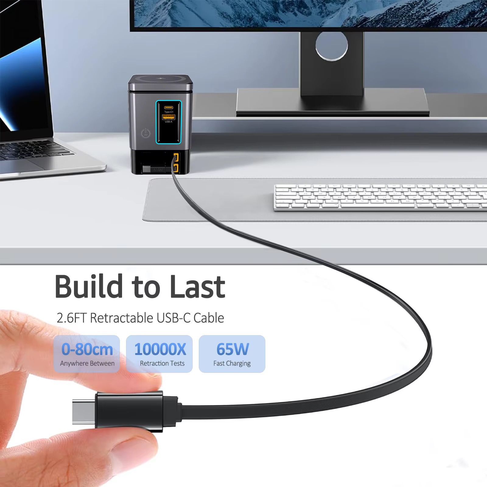 Ausziehbares Nexoro USB-C Kabel